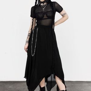 Levitate Chain Detail Midi Skirt